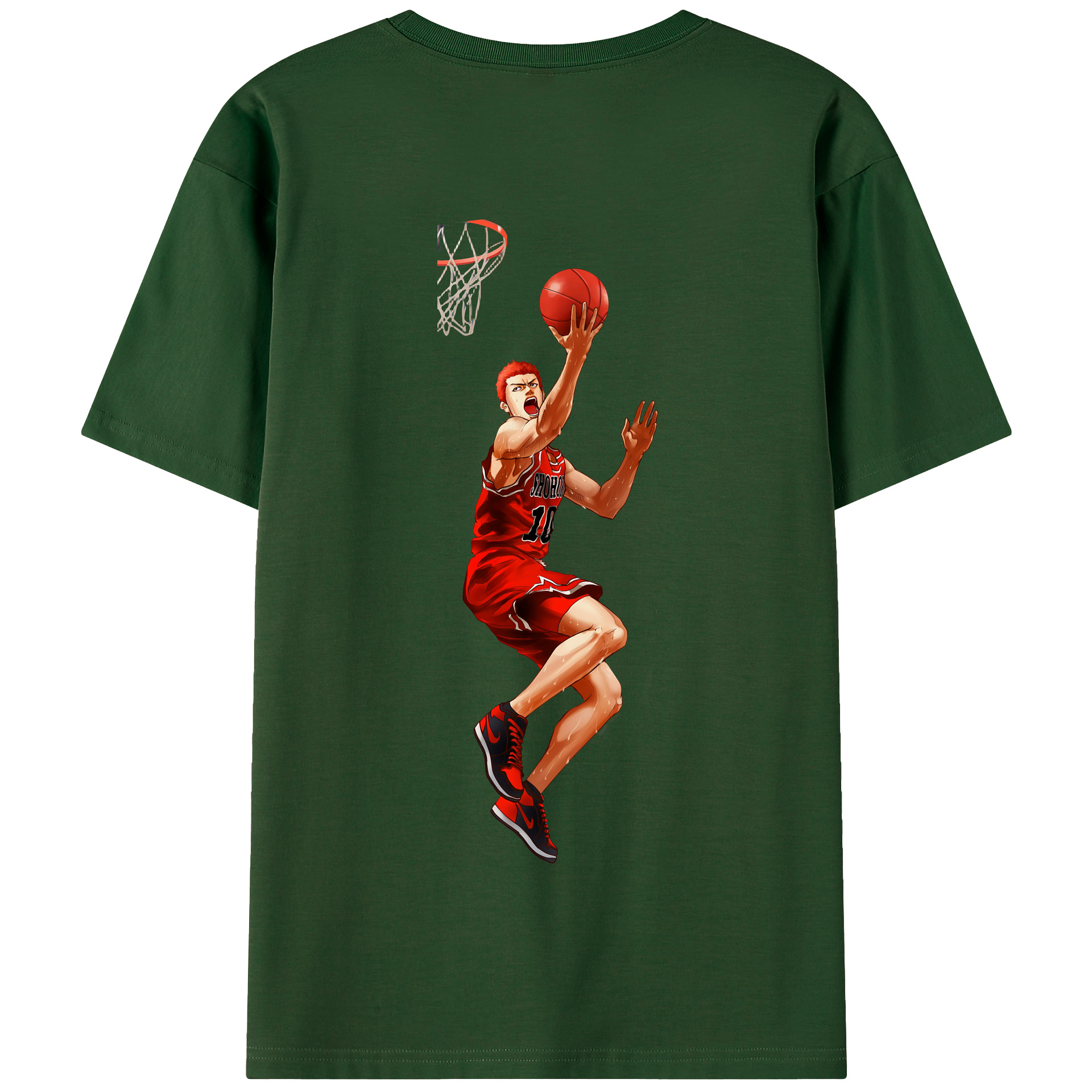 SLAM DUNK／スラムダンク 綿100％半袖Tシャツ（背面プリント）